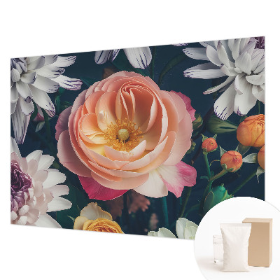 Vliestapete fürs Wohnzimmer Florale Harmonie