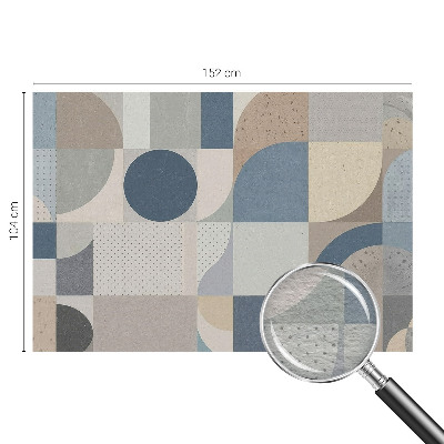 Moderne Vlies-Fototapete mit geometrischem Mosaikmotiv