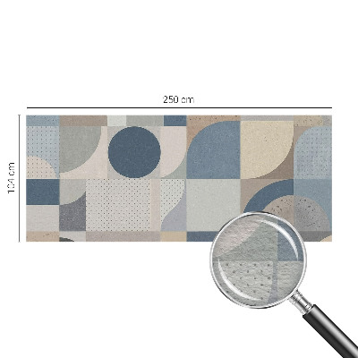 Moderne Vlies-Fototapete mit geometrischem Mosaikmotiv