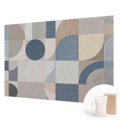 Moderne Vlies-Fototapete mit geometrischem Mosaikmotiv