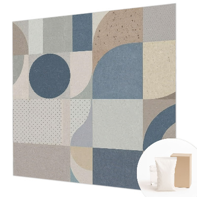 Moderne Vlies-Fototapete mit geometrischem Mosaikmotiv