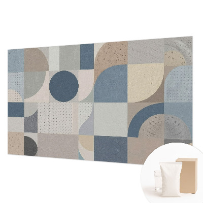 Moderne Vlies-Fototapete mit geometrischem Mosaikmotiv