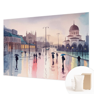 Fototapete nach Maß Ein Spaziergang im Regen