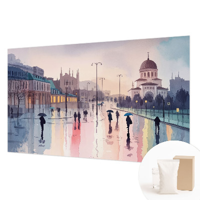 Fototapete nach Maß Ein Spaziergang im Regen