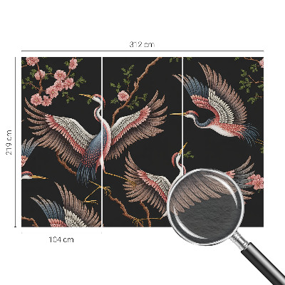 Wandtapete Blumenmuster