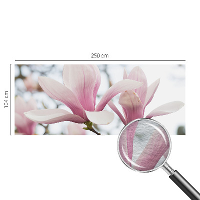 Dekorative Wand-Fototapete mit Motiv von Magnolienblüten