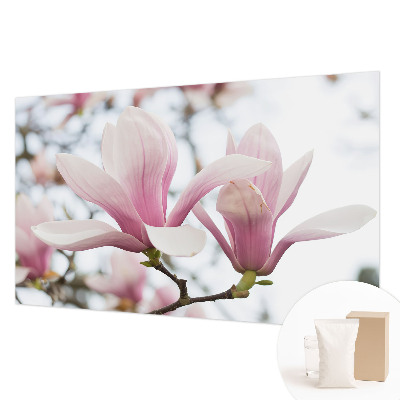 Dekorative Wand-Fototapete mit Motiv von Magnolienblüten