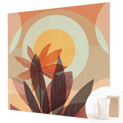 Vlies-Fototapete fürs Wohnzimmer Florale Abstraktion