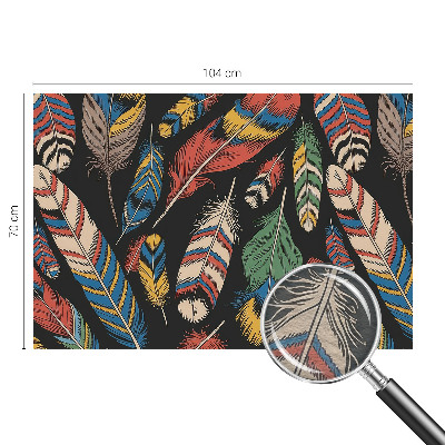 Vlies-Fototapete nach Maß mit buntem Federdesign