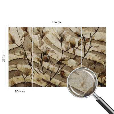 Vliestapete fürs Wohnzimmer Klassische Flora