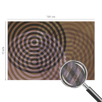 Vlies-Fototapete fürs Kinderzimmer mit hypnotisierenden Kreisen als kindgerechtes Wandmotiv