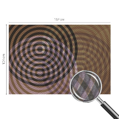 Vlies-Fototapete fürs Kinderzimmer mit hypnotisierenden Kreisen als kindgerechtes Wandmotiv