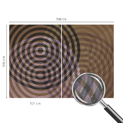 Vlies-Fototapete fürs Kinderzimmer mit hypnotisierenden Kreisen als kindgerechtes Wandmotiv
