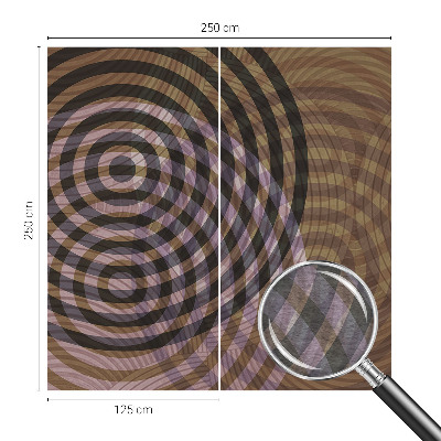 Vlies-Fototapete fürs Kinderzimmer mit hypnotisierenden Kreisen als kindgerechtes Wandmotiv