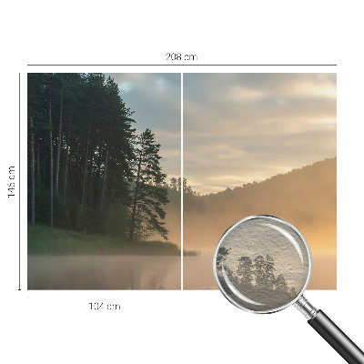 Vlies-Fototapete fürs Schlafzimmer mit Motiv 'Nebliger Morgen' für ein ruhiges Raumambiente
