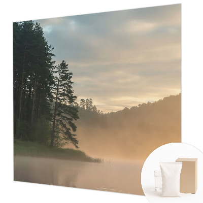 Vlies-Fototapete fürs Schlafzimmer mit Motiv 'Nebliger Morgen' für ein ruhiges Raumambiente