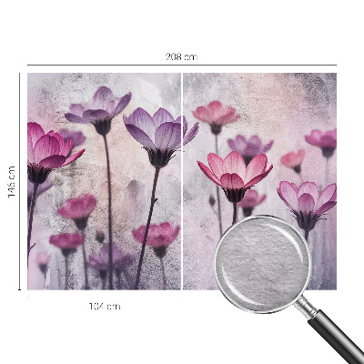 Vliestapete fürs Schlafzimmer Pastellblumen