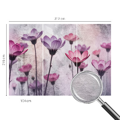 Vliestapete fürs Schlafzimmer Pastellblumen