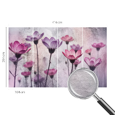 Vliestapete fürs Schlafzimmer Pastellblumen