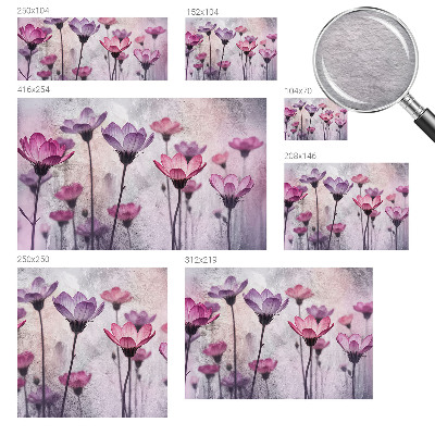 Vliestapete fürs Schlafzimmer Pastellblumen