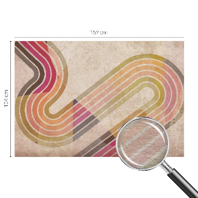 Moderne Vlies-Fototapete mit geometrischen Linien