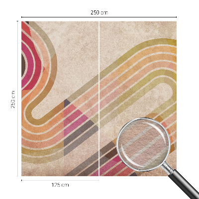Moderne Vlies-Fototapete mit geometrischen Linien