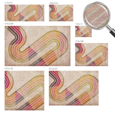Moderne Vlies-Fototapete mit geometrischen Linien