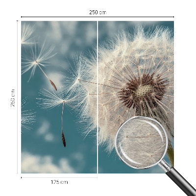 Dekorative Wand-Fototapete mit einem zarten, luftigen Motiv