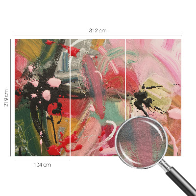 Vlies-Fototapete mit farbenfrohem Chaos-Motiv