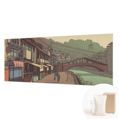 Fototapete fürs Wohnzimmer Pastellfarbene Landschaft