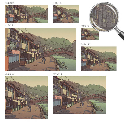 Fototapete fürs Wohnzimmer Pastellfarbene Landschaft