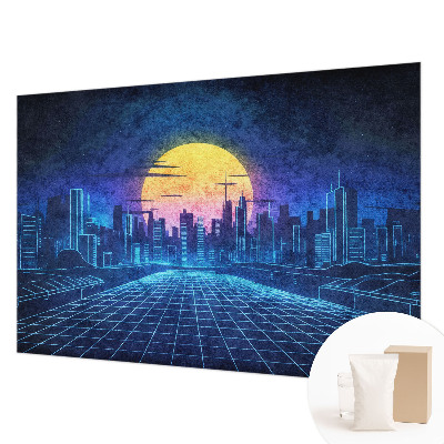 Motivtapete aus Vlies mit einer futuristischen Landschaft als Motiv