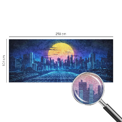 Motivtapete aus Vlies mit einer futuristischen Landschaft als Motiv