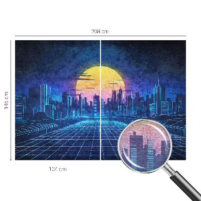 Motivtapete aus Vlies mit einer futuristischen Landschaft als Motiv