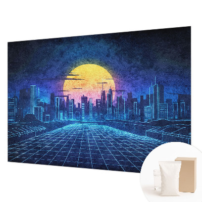 Motivtapete aus Vlies mit einer futuristischen Landschaft als Motiv