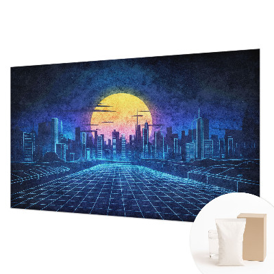 Motivtapete aus Vlies mit einer futuristischen Landschaft als Motiv