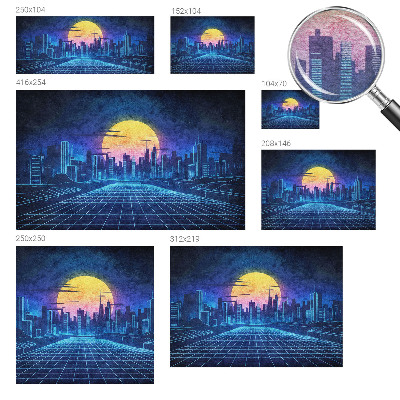 Motivtapete aus Vlies Futuristische Landschaft