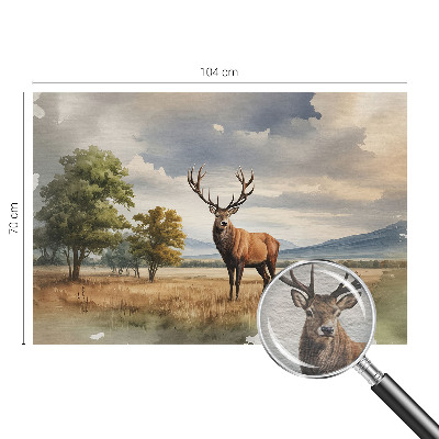 Vlies-Fototapete nach Maß Majestätischer Hirsch