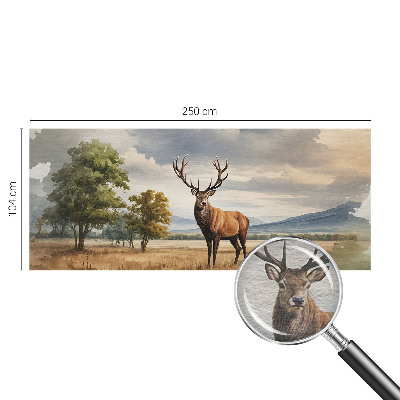 Vlies-Fototapete nach Maß Majestätischer Hirsch