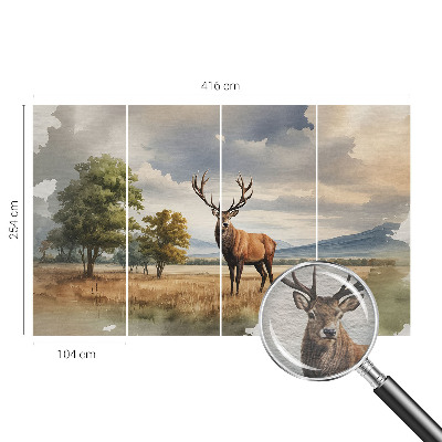 Vlies-Fototapete nach Maß Majestätischer Hirsch