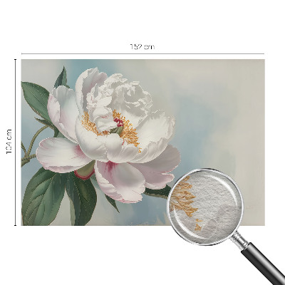 Vlies-Fototapete fürs Wohnzimmer mit Motiv einer schönen Pfingstrose