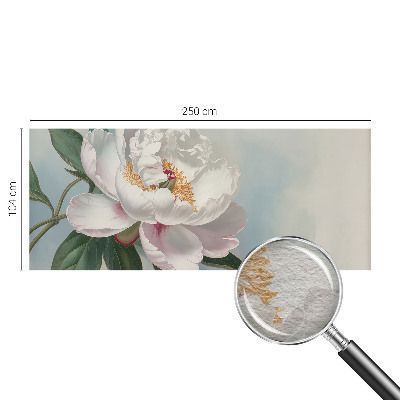 Vlies-Fototapete fürs Wohnzimmer mit Motiv einer schönen Pfingstrose