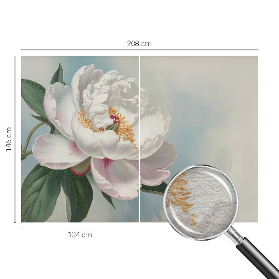 Vlies-Fototapete fürs Wohnzimmer mit Motiv einer schönen Pfingstrose