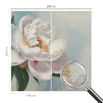 Vlies-Fototapete fürs Wohnzimmer mit Motiv einer schönen Pfingstrose