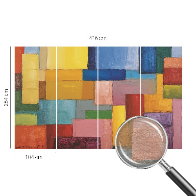 Vlies-Fototapete fürs Kinderzimmer Farbige Rechtecke