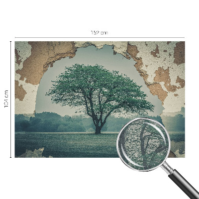 Bedruckte Vlies-Fototapete mit dem Motiv eines einsamen Baums