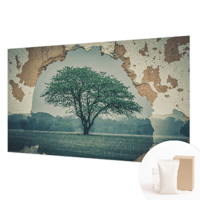 Bedruckte Vlies-Fototapete Ein einsamer Baum