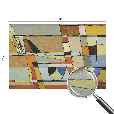 Vlies-Fototapete fürs Schlafzimmer mit geometrischem Muster für ein harmonisches Ambiente