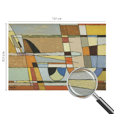 Vlies-Fototapete fürs Schlafzimmer mit geometrischem Muster für ein harmonisches Ambiente