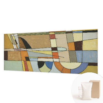Vlies-Fototapete fürs Schlafzimmer mit geometrischem Muster für ein harmonisches Ambiente